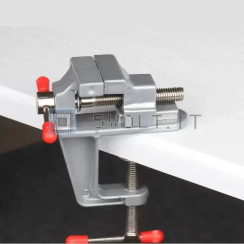 Mini Morsa da Banco 3,5” Alluminio Morsetto Pinza