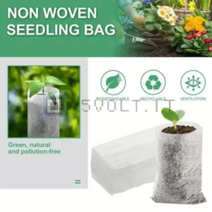 100pz Sacchetti per Piante Biodegradabili Vasi Giardino