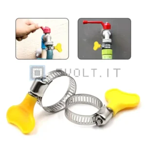 5pz Fascette Stringitubo 8-12mm per Tubi Acciaio Twist