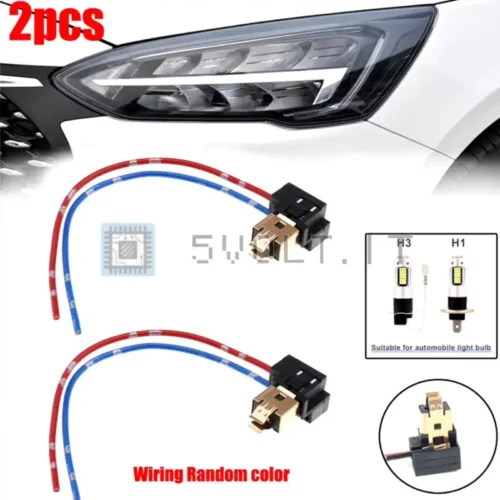 2pz Spina Portalampada H1 H3 in Rame per Auto