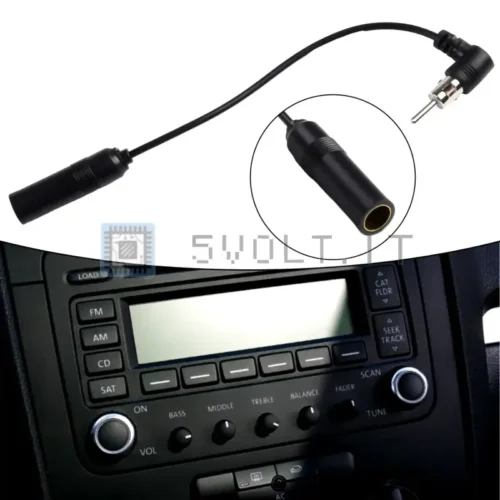 Adattatore Antenna Radio Auto AM FM Estensione 200mm