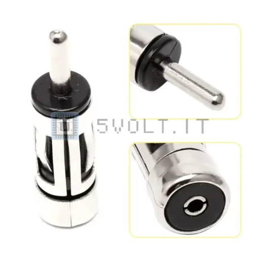 Adattatore Connettore ISO a DIN Antenna Spina Auto