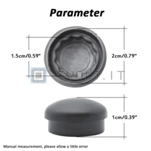 2pz Tappo Copertura Tergicristallo 1J0955205A per Audi