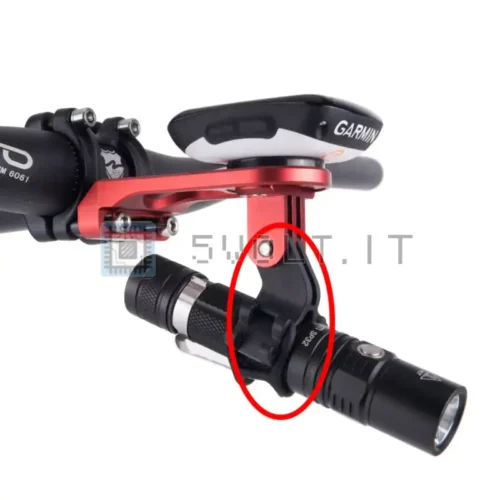 Supporto Bici per GoPro Torcia Luce Faro Staffa MTB