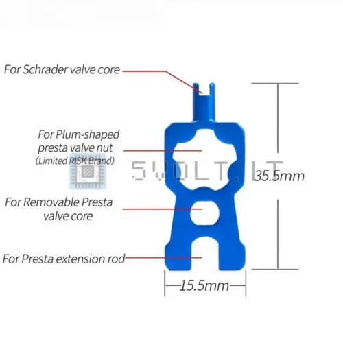 Strumento 4 in 1 per Valvole Bici Installazione Smontaggio