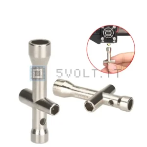 Strumento Ugello Croce Esagonale M2 a M4 Stampanti 3D