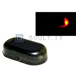 Luce Fittizia Allarme Wireless Finto Energia Solare Rosso