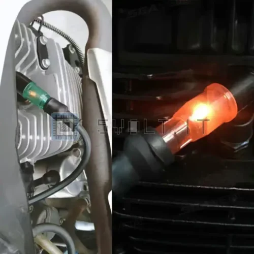 Tappo Candela Trasparente Rosso per Scooter Accensione