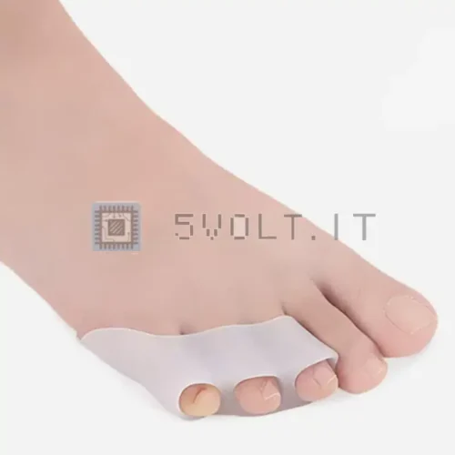 2pz Correttore 3 Dita Piede Protettivo Silicone Divaricatore