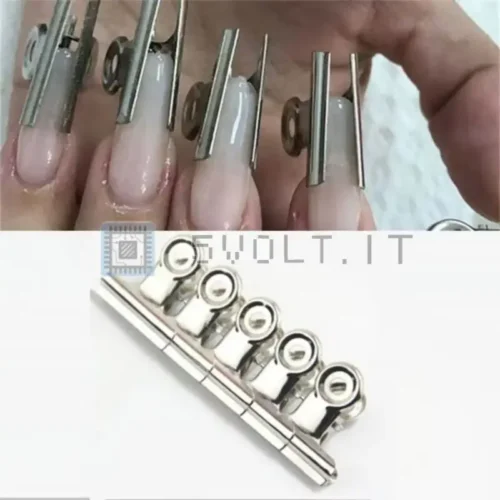 5 Pezzi Clip Modellante per Unghie in Fibra Forma a C