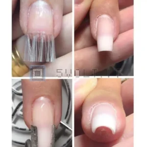 5 Pezzi Clip Modellante per Unghie in Fibra Forma a C