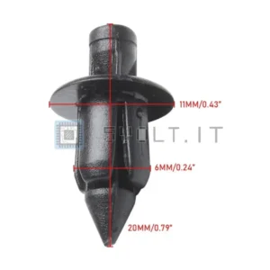 10pz Clip a Vite Fissaggio Carena Carrozzeria per Honda