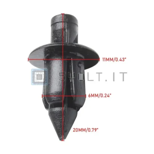 10pz Clip a Vite Fissaggio Carena Carrozzeria per Honda