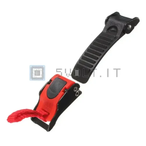 Fibbia per Casco in Plastica per Bici Scooter Sgancio Rapido
