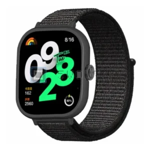 Cinturino Nylon Ricambio Nero per Xiaomi Redmi Watch 4