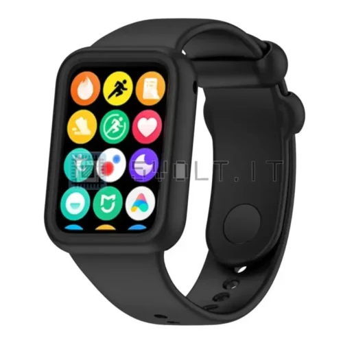 Cinturino Silicone Ricambio Nero per Xiaomi Smart Band 8 Pro