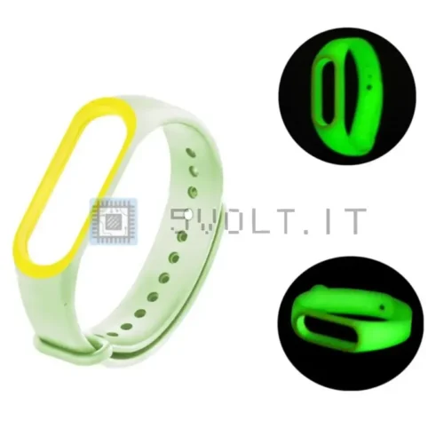 Cinturino Silicone Fluorescente per Xiaomi Mi Band 6/5/4/3