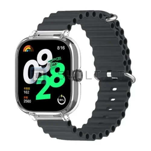 Cinturino Silicone Ricambio Nero per Xiaomi Redmi Watch 4