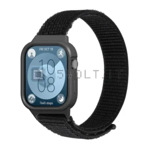 Cinturino + Cover Nylon Nero per Huawei Watch Fit 3