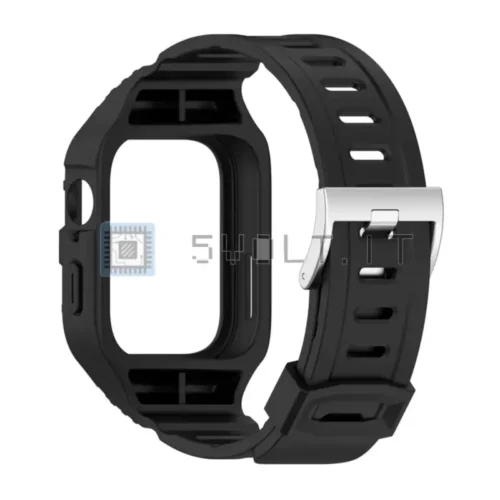 Cinturino e Cover Silicone Nero per Huawei Watch Fit 3