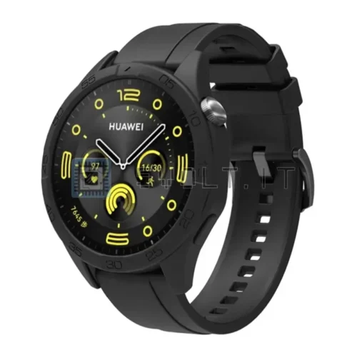 Cinturino + Cover Silicone Nero per Huawei Watch GT4 46mm