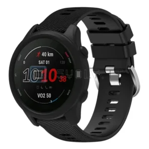 Cinturino + Cover Silicone Nero Garmin Forerunner 255/265