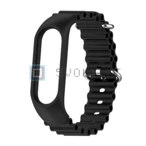 Cinturino Silicone Ricambio Nero Xiaomi Mi Band 3/4/5/6/7
