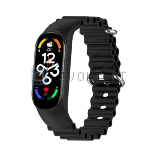 Cinturino Silicone Ricambio Nero Xiaomi Mi Band 3/4/5/6/7