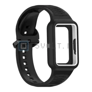 Cinturino + Cover Silicone Nero Bianco Samsung Galaxy Fit 3