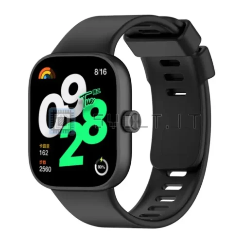 Cinturino Silicone Nero Ricambio per Xiaomi Redmi Watch 4