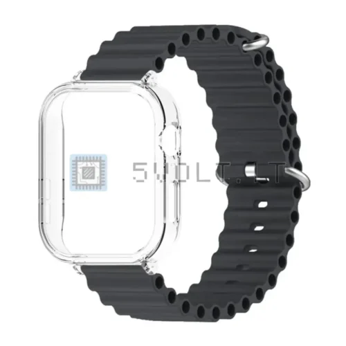 Cinturino Sport Cover Silicone Nero per Huawei Watch Fit 3