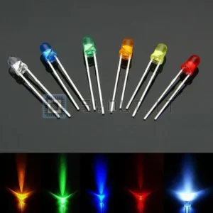 Kit Diodi Elettrici 20pz 5 Colori 5mm LED Bianco RGB