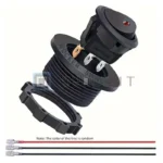 Interruttore Rosso a Levetta LED per Barca 12V 3 PIN SPST