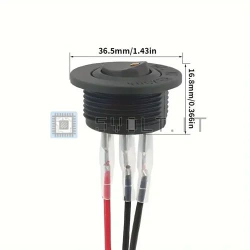 Interruttore Rosso a Levetta LED per Barca 12V 3 PIN SPST