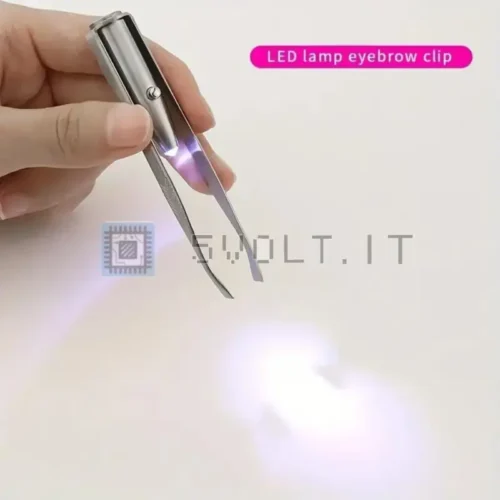 Pinzetta per Sopracciglia a LED Precisa Depilazione Ciglia