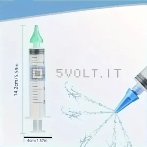 Strumento Siringa Pulizia Orecchie Irrigazione Auricolare