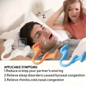 2pz Clip Nasali Silicone Anti-Russamento Confortevoli Unisex