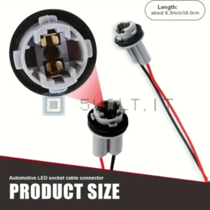 1pz Adattatore Bocchette Lampadine Auto T10-T13-T15