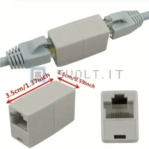 3 Pezzi Connettori Prolunga Cavo Ethernet Internet