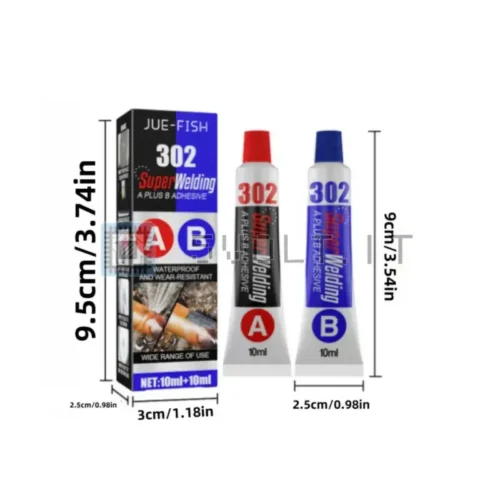 Pasta Super Forte Saldature 2pz A B Metalli Impermeabile