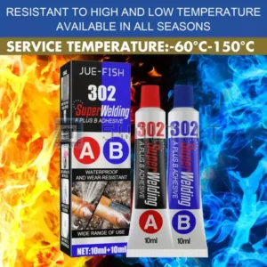 Pasta Super Forte Saldature 2pz A B Metalli Impermeabile