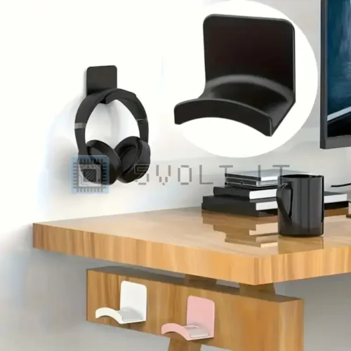 Porta Cuffie da Muro Senza Foratura Gancio Plastica Gaming