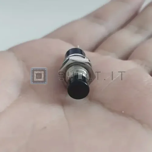 2pz Interruttori a Pulsante Momentaneo PBS-110 Nero