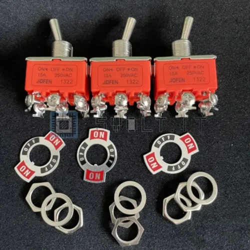 Interruttore a Levetta KN3C 15A 250V E-TEN 1322 6 Pin On-Off