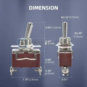 5PZ Interruttore per Armature 30A 12V/15A 250V Impermeabile