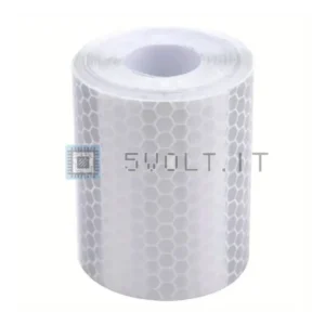 Nastro Riflettente Argento 5cmX2mt Avvertimento Sicurezza