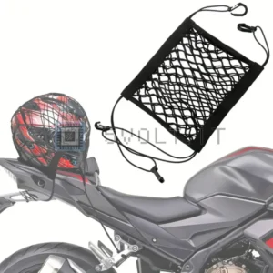 Rete di Carico Casco Moto Organizer Doppio Strato 4 Ganci