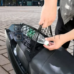 Rete di Carico Casco Moto Organizer Doppio Strato 4 Ganci