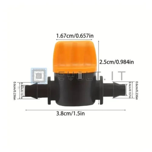 2pz Valvola Controllo Dritta a Tubo Doppio Gancio 4/7 Flusso