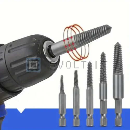 Kit 5pz Estrattori Viti e Bulloni Esagonali Danneggiati Rotti